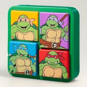 NUMSKULL Official Teenage Mutant Ninja Turtles 3D Logo Desk Lamp Wall Mounted